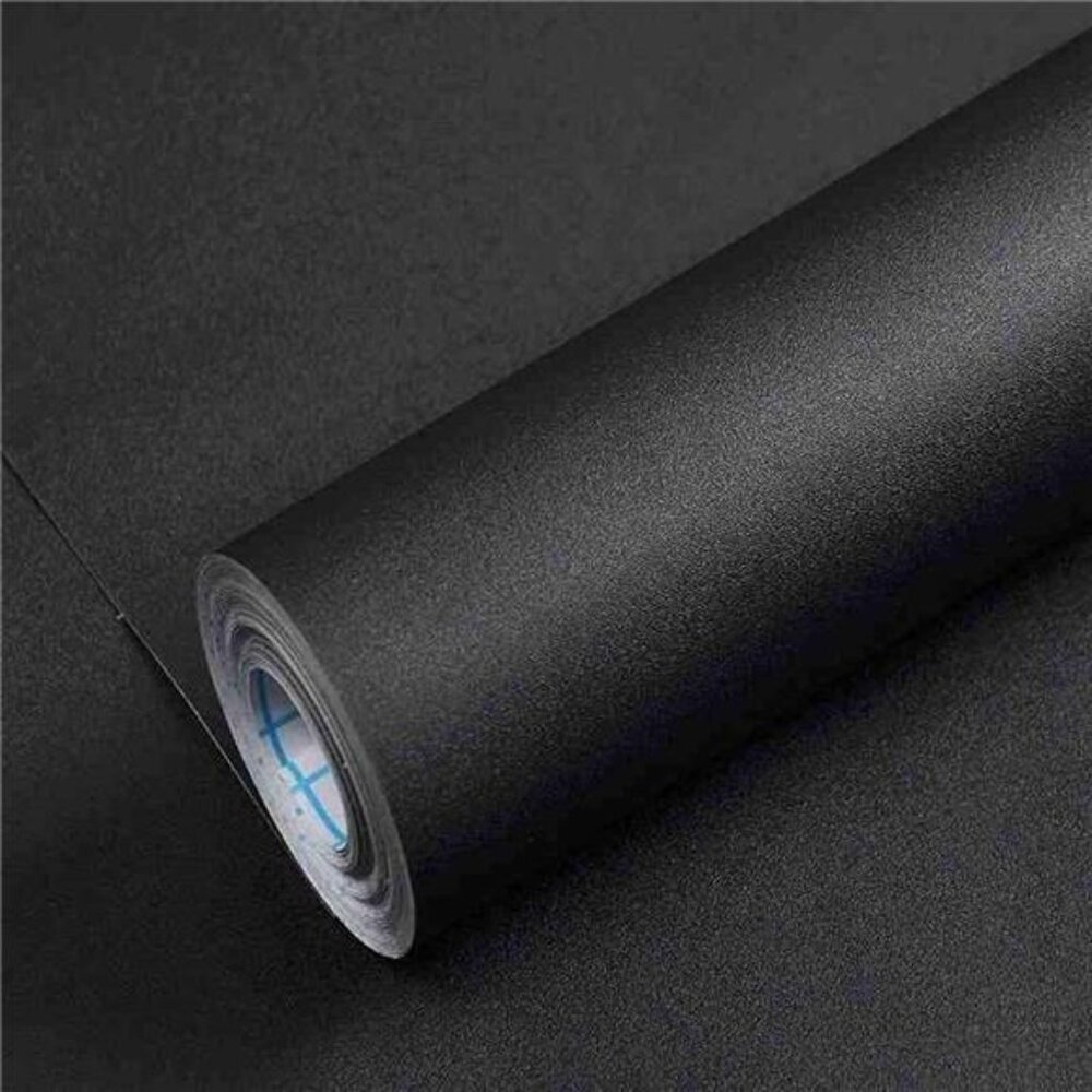 15.8" x 400" Black Self Adhesive Peel and Stick Wallpaper – Easy Install